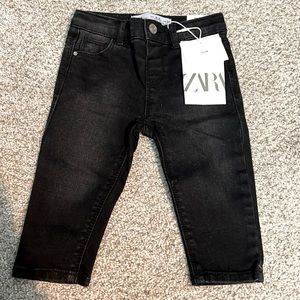 NET Zara 6-9m Slim Fit Black Jeans
